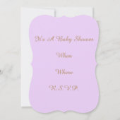 Invitations de bébé maman mermaid (Dos)