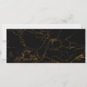 invitations de billet de fête dorées (Dos)