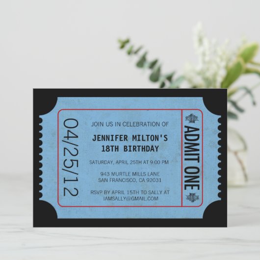 Invitations de billets de cinéma (Debout devant)