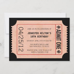 Invitations de billets de cinéma