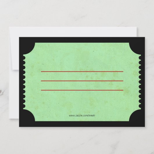 Invitations de billets de cinéma (Dos)