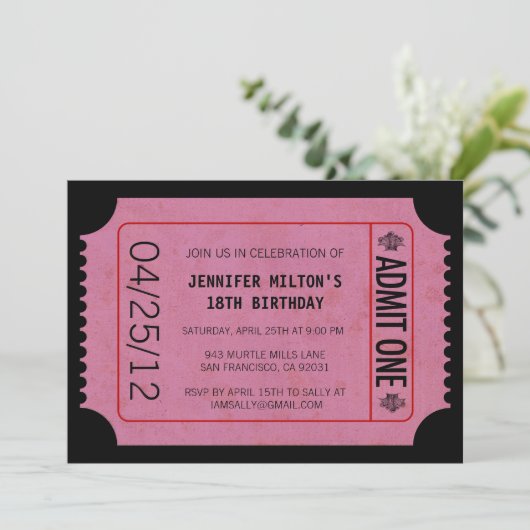 Invitations de billets de cinéma (Debout devant)