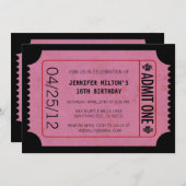 Invitations de billets de cinéma (Devant / Derrière)