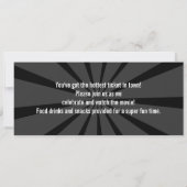 Invitations de billets de cinéma, Anniversaire noi (Dos)