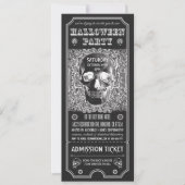Invitations de billets de la fête d'Halloween Psyc (Devant)
