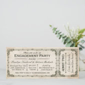 Invitations de billets de la partie de l'engagemen (Debout devant)