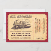 Invitations de billets de train (Devant)