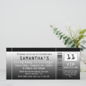 Invitations de billets en cours, noir + blanc (Debout devant)