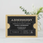 Invitations de billets noirs (Debout devant)