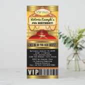 Invitations de billets pour la fête d'anniversaire (Debout devant)