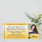Invitations de billets pour la graduation en photo (Debout devant)
