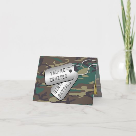 Invitations de Birthday Battalion Birthday (Devant)