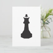 Invitations de Black Chess Piece (Debout devant)