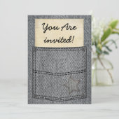 Invitations de Black Jeans Pocket Party (Debout devant)