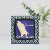 INVITATIONS DE BLEU DE CONFIRMATION DE GARÇONS (Debout devant)