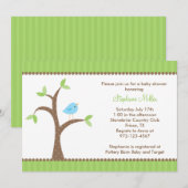 Invitations de Bluebird dans l'arbre (Devant / Derrière)