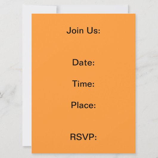 Invitations de bon thanksgiving (Dos)