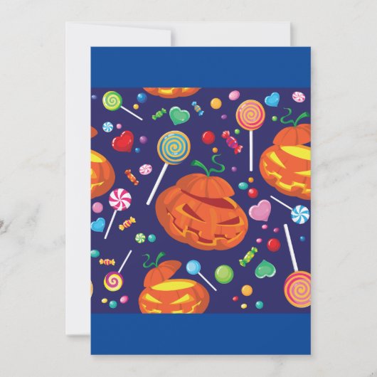 Invitations de bonbons d'Halloween (Devant)