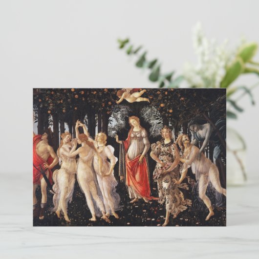 Invitations de Botticelli Primavera (Debout devant)