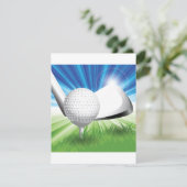 Invitations de boule et de pièce en t de golf (Debout devant)