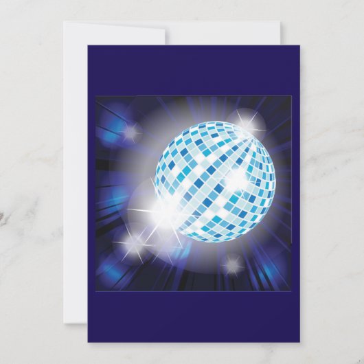 Invitations de boules Disco (Devant)