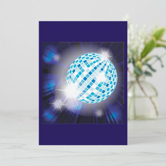 Invitations de boules Disco