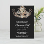 Invitations de boules Masquerade Sweet sixteen per (Debout devant)