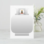 Invitations de bouteilles à gaz (Debout devant)