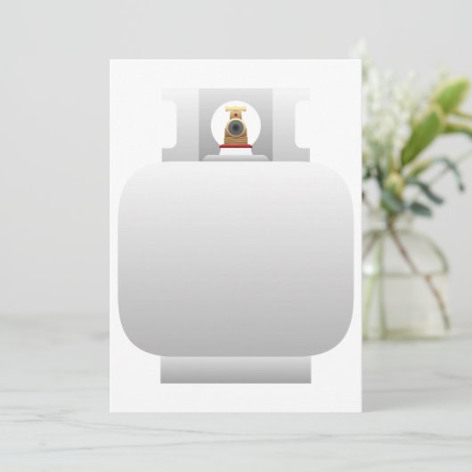 Invitations de bouteilles à gaz (Debout devant)