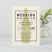 Invitations de bouteilles de vin Wedding shower Co (Debout devant)