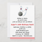 Invitations de Bowling (Devant)