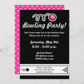 Invitations de Bowling (Devant / Derrière)