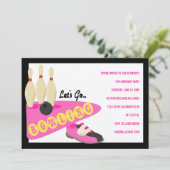 Invitations de Bowling Anniversaire (Debout devant)
