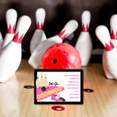 Invitations de Bowling Anniversaire