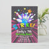 Invitations de bowling, Invitation d'anniversaire  (Debout devant)