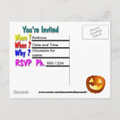 Invitations de Bowling Party personnalisables (Dos)