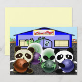 Invitations de Bowling Party personnalisables (Devant / Derrière)