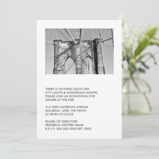 Invitations de Brooklyn Bridge Party (Debout devant)