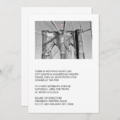 Invitations de Brooklyn Bridge Party (Devant / Derrière)