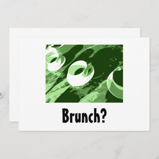 Invitations de Brunch (Devant / Derrière)