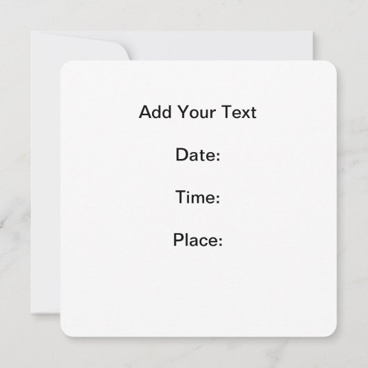 Invitations de brunch (Dos)