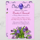 Invitations de brunch de Pâques (Devant / Derrière)