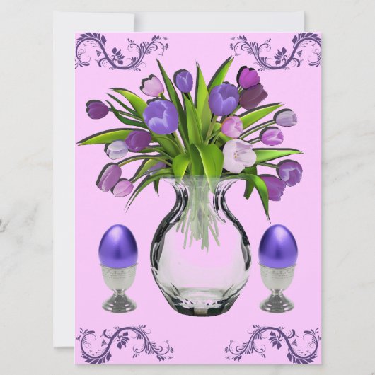 Invitations de brunch de Pâques (Dos)