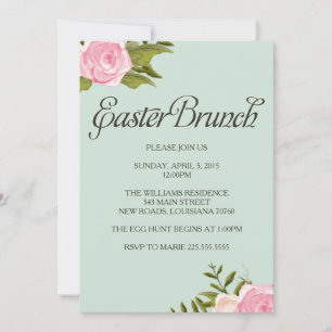Invitations de Brunch de Pâques