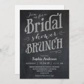 Invitations de Brunch Fête de l'mariée de tableau  (Devant / Derrière)