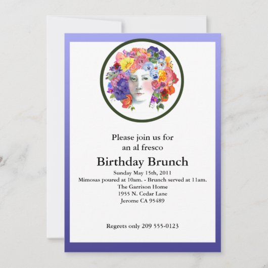 Invitations de brunch/Fête du printemps (Devant)