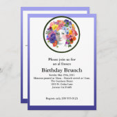 Invitations de brunch/Fête du printemps (Devant / Derrière)