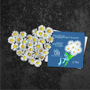 Invitations de Brunch fiançailles {Bleu}