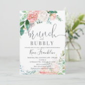 Invitations de Brunch Floral et de douche nuptiale (Debout devant)