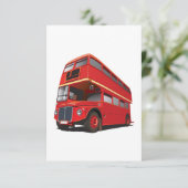 Invitations de bus Red Double Decker (Debout devant)